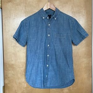 J. Crew Crewcuts short sleeve chambray shirt